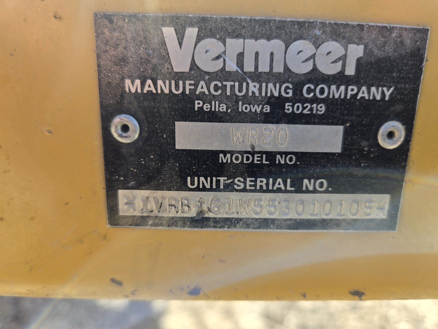 VermeerWB201VRB161W553010105